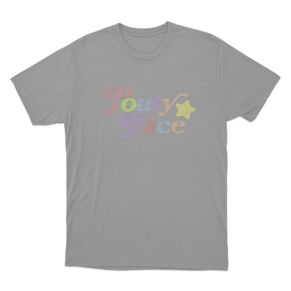 Pouty Face Unisex T Shirt Grey Pouty Face Unisex T Shirt Grey