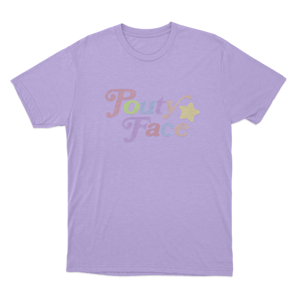 Pouty Face Unisex T Shirt Purple Pouty Face Unisex T Shirt Purple